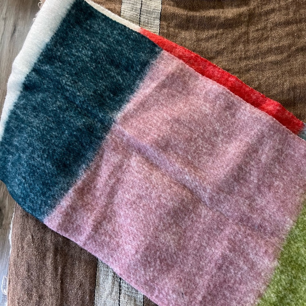 Madewell Colorful Striped Wool Fringe Scarf - Picture 2 of 4